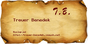 Treuer Benedek névjegykártya
